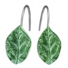 12PCS Leaves Shower Curtain Hooks, Green Plant Leaves Decorative Shower