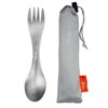 TiTo Titanium Spork 2-in-1 Ultralight Spoon Fork Harness for Outdoor