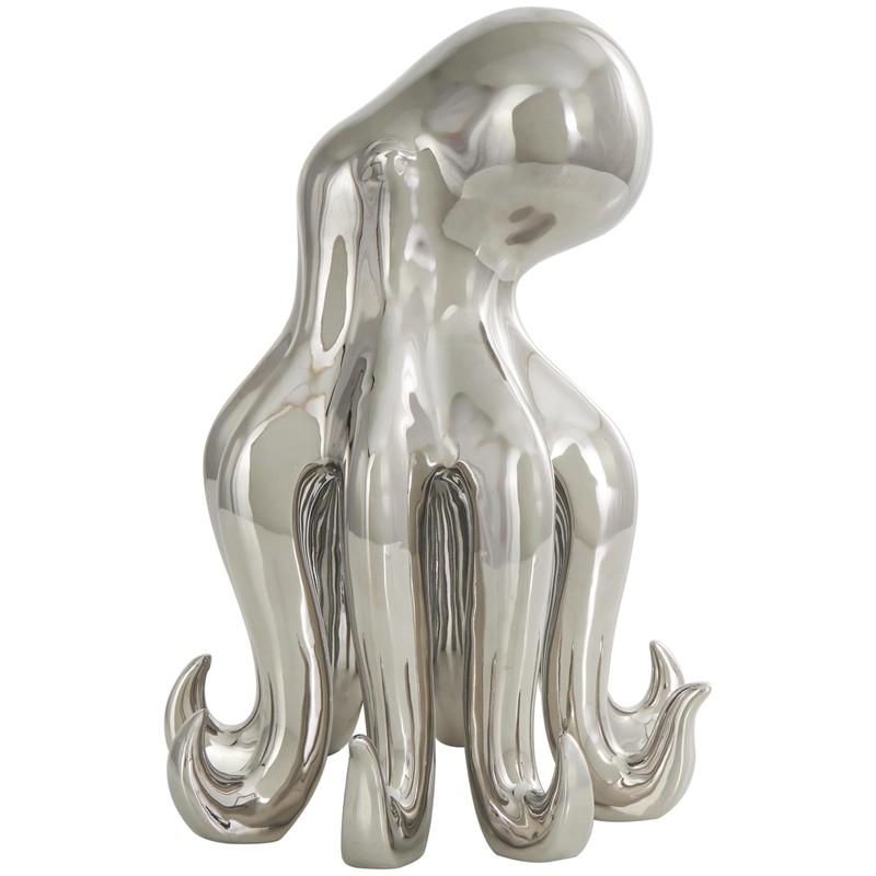 Deco 79 Ceramic Octopus Decorative Sculpture Tall Standing Home Decor