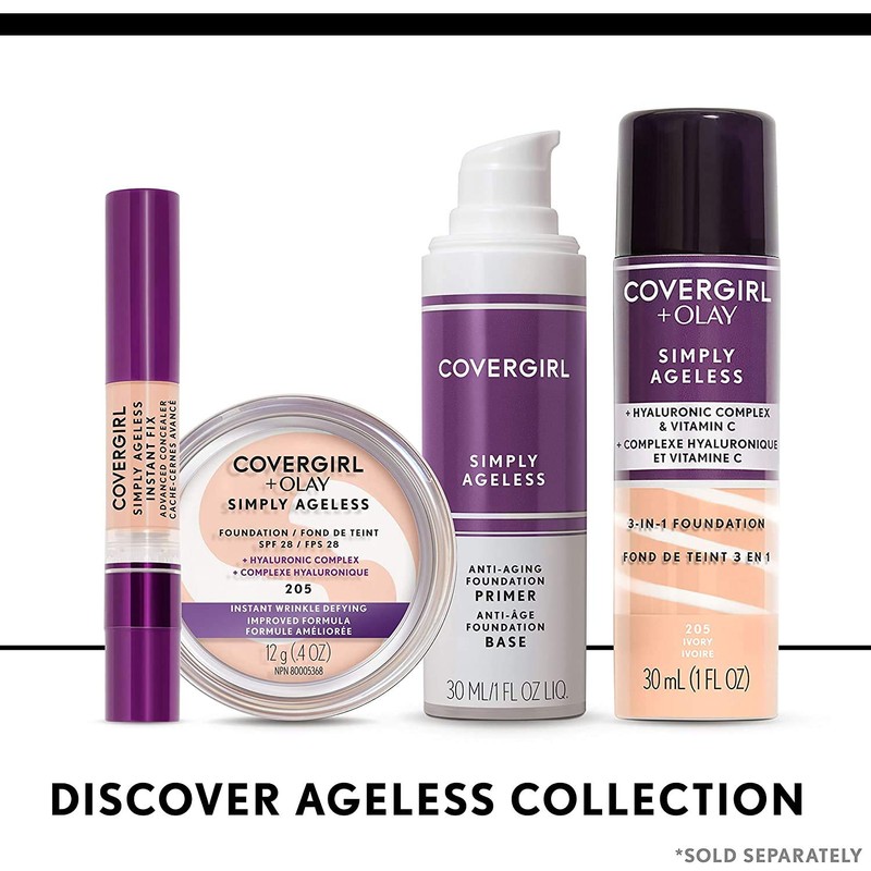 COVERGIRL Simply Ageless Makeup Primer, 1 Fl Oz, Pack of