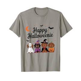 Happy Halloweenie Dachshund Dog T-Shirt
