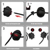 Pack of 2 Car Boot Retaining Strap Parcel Shelf Black