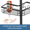ZUNTO Shower Caddy Corner for Bathroom, Tension Pole, Adjustable 25in-114in