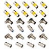 CESFONJER 26 Pcs Coaxial Cable Adapter, 90° Angle Adapter Screwable