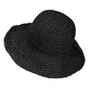Womens Floppy Straw Sun Hat Foldable Packable Wide Brim Summer