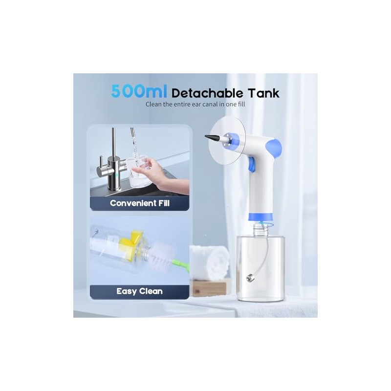 Ear Wax Removal - Ear Cleaner with 4 Pressure Modes,