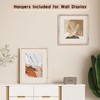 MUYE 12x12 Floating Frame Distressed Beige White Wood Pattern,Double Glass
