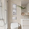 Neodrain Shower Niche Double Shelf Stainless Steel No Tile Needed