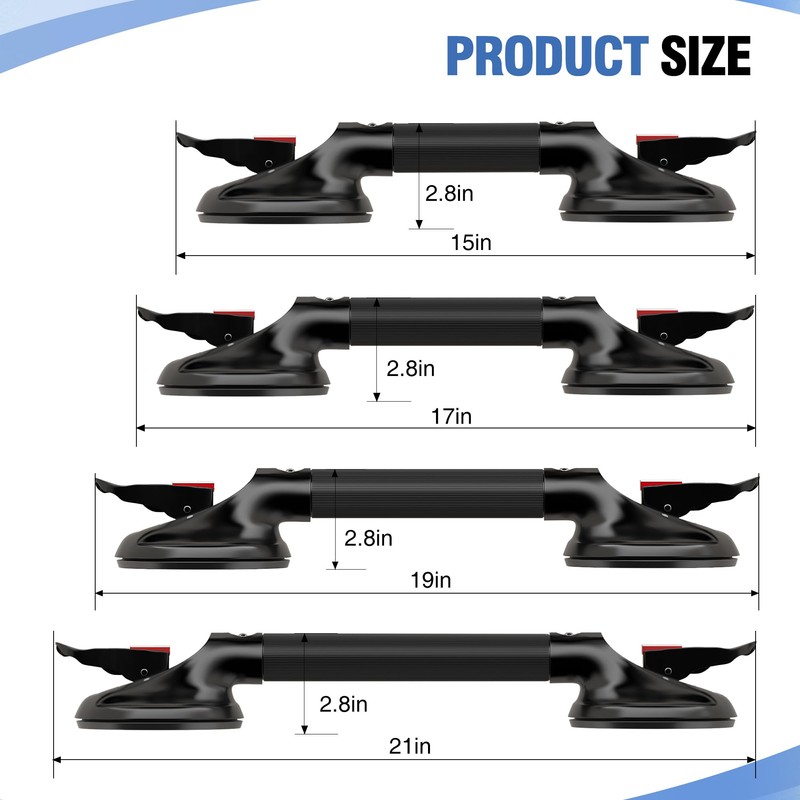DAILYLIFE Grab Bars for Bathtubs and Showers, 17 inch Shower