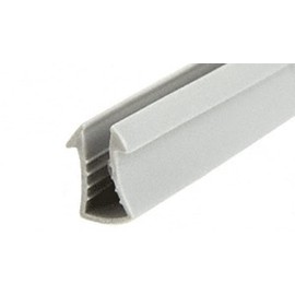 Gray Shower Door Glazing Vinyl for 1/4" Glass - 18 ft Roll