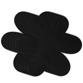 Flintronic Pot Pan Protectors, 6PCS Pan Protectors for Stacking, 32CM Larger Thicker Saucepan Separators Protectors, Non-Slip Dividers Pads Scratch Protection for Cookware in Kitchen Cupboard, Black