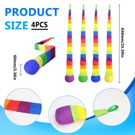 NCTNCX Tail Ball Children's 4 Pieces Comet Ball Throwing Ball Kids Throwing Toy for Indoor and Outdoor Use