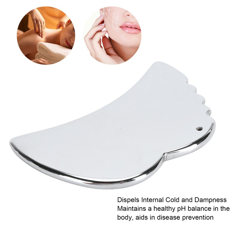 Wing Shaped Terahertz Stone Gua Sha Facial Tool for SPA