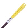 Ishida Frappe Pentagon Chopsticks Made in Japan Yellow 9.1 inches