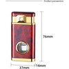 Adjustable Flame Refillable Butane Lighter Lighter, Torch Lighter, Windproof Blue