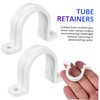 Gadpiparty 5sets U Shaped Tube Brackets Durable Hose Clamps for