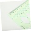 HOODANCOS 3pcs Ellipse Template Circle Stencils Engineering Rulers Students Drawing