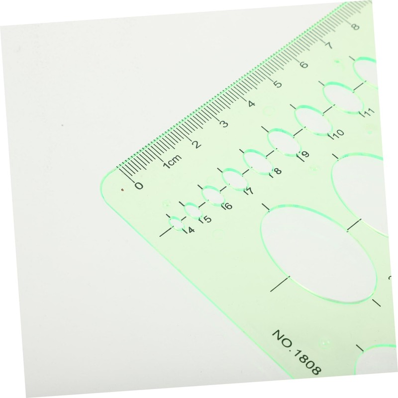 HOODANCOS 3pcs Ellipse Template Circle Stencils Engineering Rulers Students Drawing