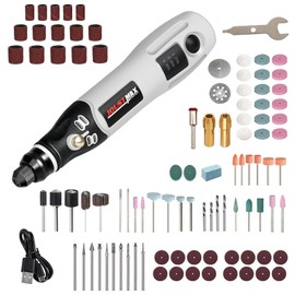 YUENTOEN 4.2V Mini Cordless Rotary Tool, USB Charging Power Rotary Tool with 98 Accessories, Multi-Purpose 3-Speed Power Grinder Tool for Sanding, Polishing, Drilling, Etching, Engraving, DIY Crafts