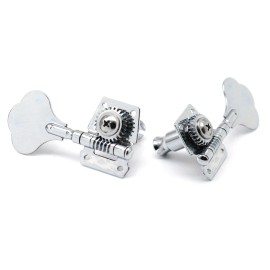 ARM Vintage Open Style 5-strings Bass Tuning Pegs 4R1L Tuners Machines Heads Silver