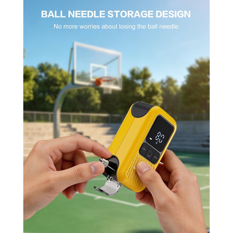 Motorenbau Electric Ball Pump for Sports Balls with LCD Display