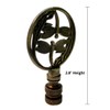 Double Dragonfly Ceiling Fan Pull Antique Brass 2.8"h