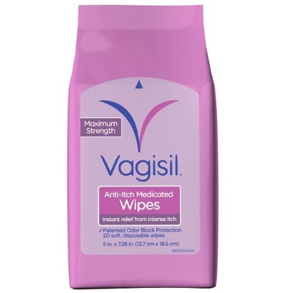 Vagisil Med Wipes Size 20ct