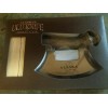 Arctic Circle Alaskan Cultured Antler Ulu Knife and Stand