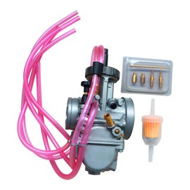 Carburetor PWK38 Air Striker 38mm Carb For HONDA TRX250R CR250 ATC250R YAMAHA YZ250 CR500 KDX200 KDX220 KX250 KX500 ATC250 LT250 LT500 250 SUZUKI KAWASAKI Dirt Bike Quad ATV Car Vehicle Motorcycle