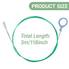 YYTQP Auto Sunroof Drain Cleaning Tool, 118 Inch Flexible Tube Cleaning Brush, Flexible Drain Brush Extra Long Pipe Cleaners, Dredging Tool for Car Sunroof, Sewers, Windshield Wiper Hole