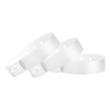 100 WristCo White Plastic Wristbands for Events – Extended Wear,
