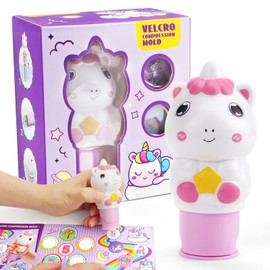 Coicok Children's Toy, Sticker Stamp and Activity Pad with 6 Pages, 100 Stickers, Children's Birthday Party Favours, Party Bags, Small Gifts for Children, 3-10 Years Old Children (Unicorn)