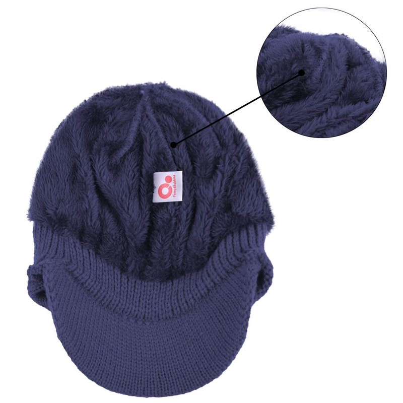 Janey&Rubbins Gorra de esquí con visera de punto para uso