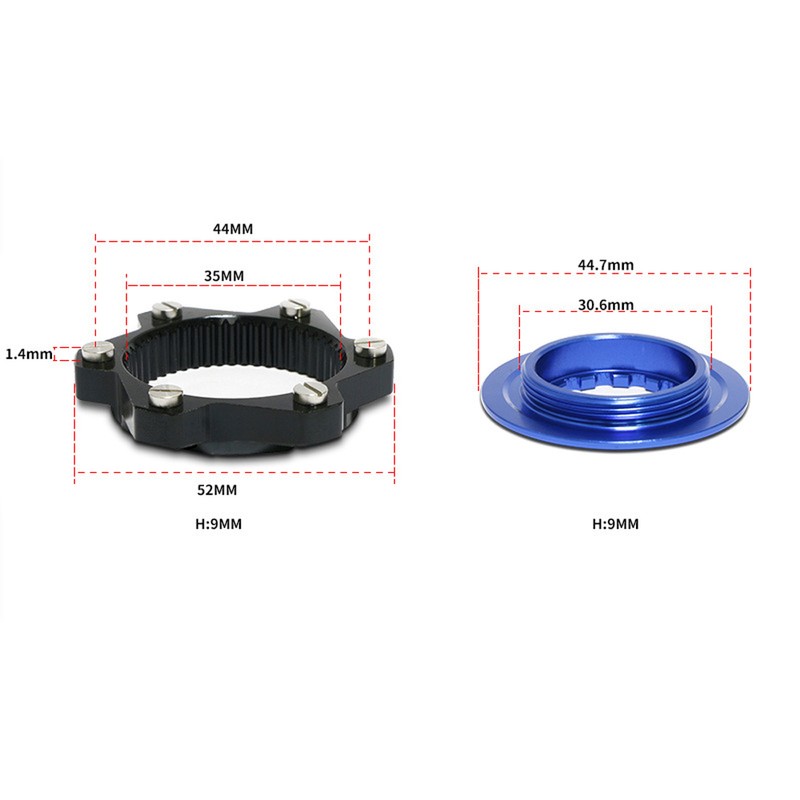[通拓商品]Aluminum Alloy Bicycle Centerlock 6-hole Adapter Bike Disc Center Lock