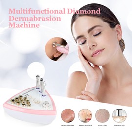 AIMENGXI Diamond Microdermabrasion Machine Professional Beauty Facial Skin Care Equipment Microdermabrasion Device with Vacuum Spray for Salon Personal Home Use(Strong Suction Power: 65-68cmhg)