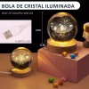Abigale Lampara De Noche Led 3d Galaxia Bola Cristal Luz