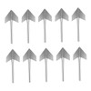 SHINEOFI 10pcs Stainless Steel Outside Corner Trowel Ergonomic Wall Repair