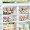 Heyuzb 4 PACK Freezer Organizer Bins Clear Stackable Storage Bins