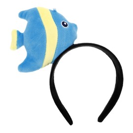 Gatuida Tropical Fish Plush Cartoon Headband for Adults Comfortable Decorative Hair Accessory for Parties Events and Photo Props Fit Plush Fish Hairband