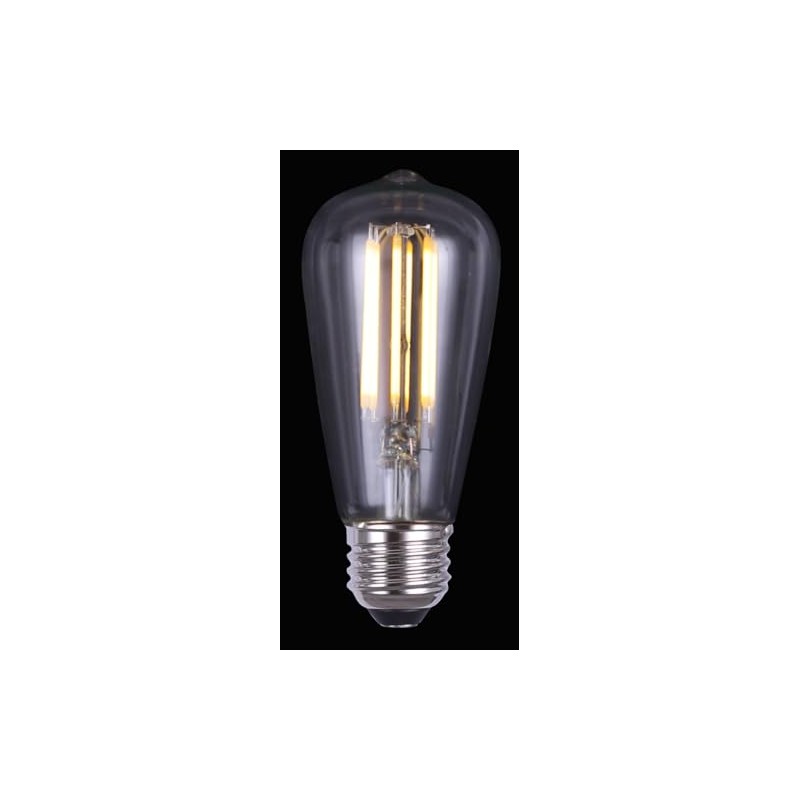 Canarm Clear LED Bulb, B-LST45-6-48, E26 Socket, 8W ST45 Shape,