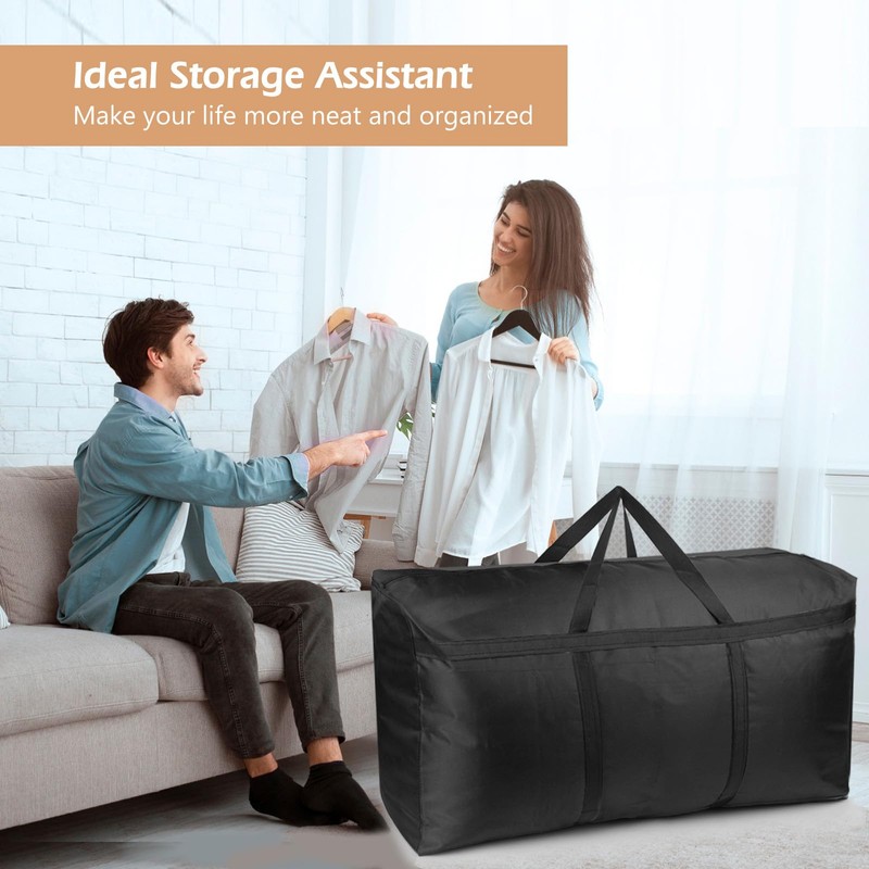 SUOHINAO 3 Pack 120L Large Storage Bags,Strong Packing Boxes for
