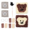 Latch Hook Kit Cup Coaster DIY Set Lovely Bear Pattern
