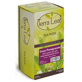 Baronet Coffee Terra Leaf Green Pomegranate Tea Pods - 3 Boxes of 18 Single Serve Coffee Pods - 54 Count, 4 Grams - Individually Wrapped for Freshness - Fits Most Pod Brewers