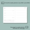 POPRUN Planner 2025-2026 Weekly Notebook (Medium 6.5''x 8.5'') Academic Calendar