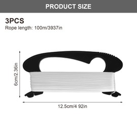 HENGBIRD Pack of 2 Kite Line with Winding Board, Durable Kite Cord, Nylon Kite Line with Spiral Board, Multifunctional Kite Line for Outdoor Sports Tool (100 m)