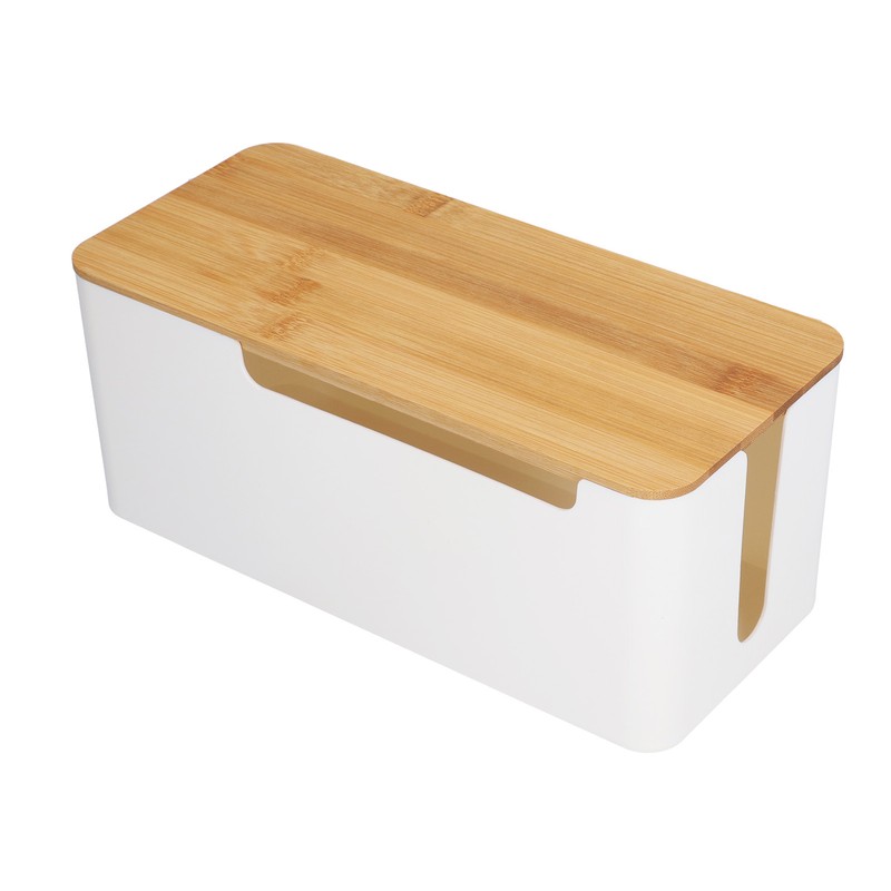 Cable Management Box Stylish Extension Socket Cord Organizer Box with