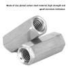 Hilitand 10 Pcs Long Rod Nut Hex Coupling Nuts Hexagonal