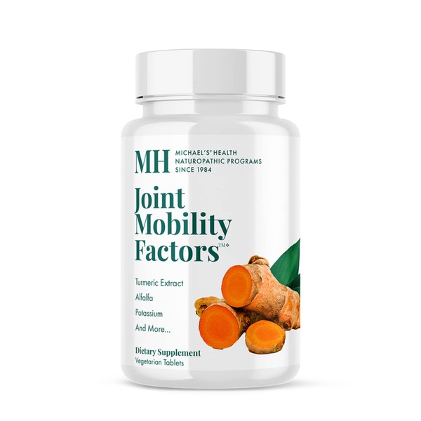 MICHAEL'S Health Naturopathic Programs Joint Mobility Factors - 120 Vegetarian Tablets - Essential Nutrients for Proper Joint Function - with Non-GMO Glucosamine Sulfate - Kosher - 30 Servings