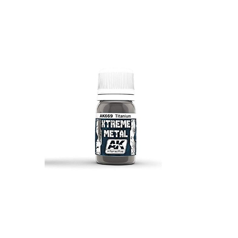 AK Interactive Paints 30ml Extreme Metal - Titanium