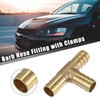X AUTOHAUX 3 Pcs 12mm 0.47" Brass Car Barb Hose